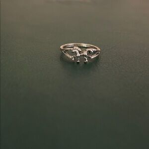 Elegant Silver Women's Horse Ring